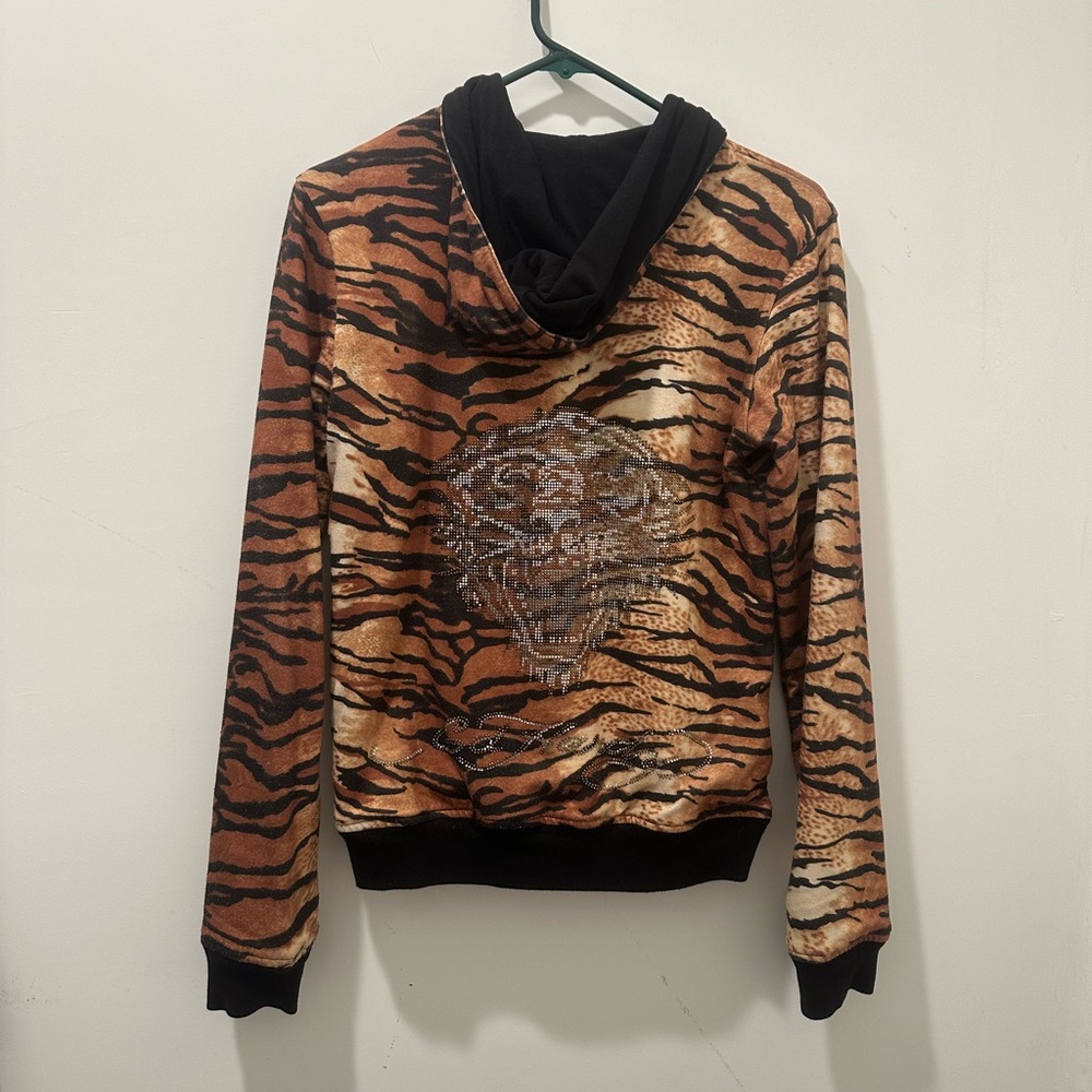 Reversible Ed Hardy Tiger Stripped Jacket